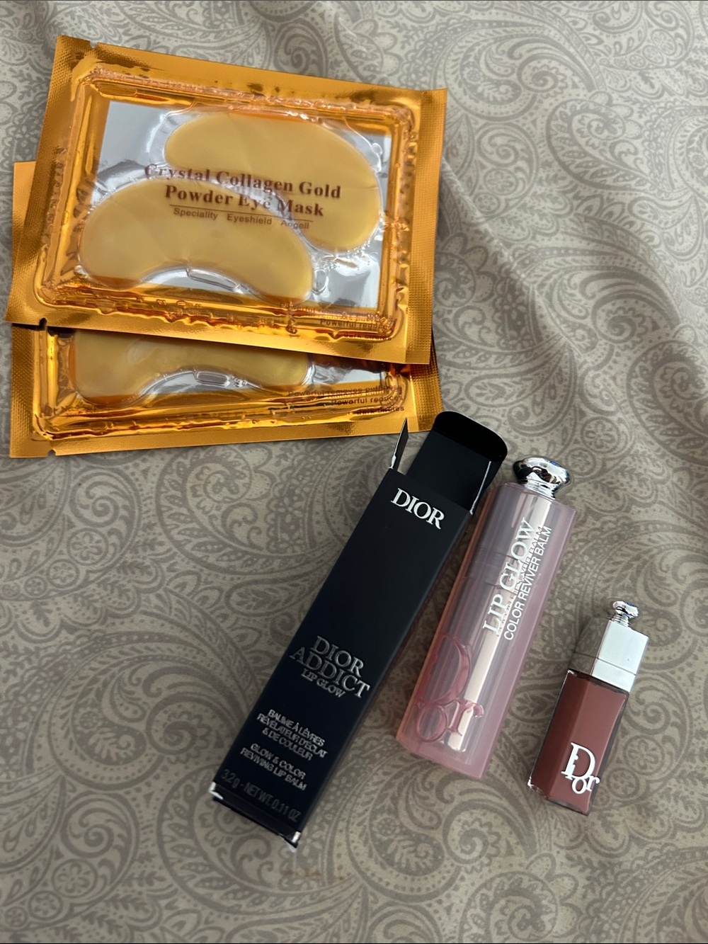Dior Lip Glow Balm & Addict Creamy Mauve-Brown Lipstick Duo